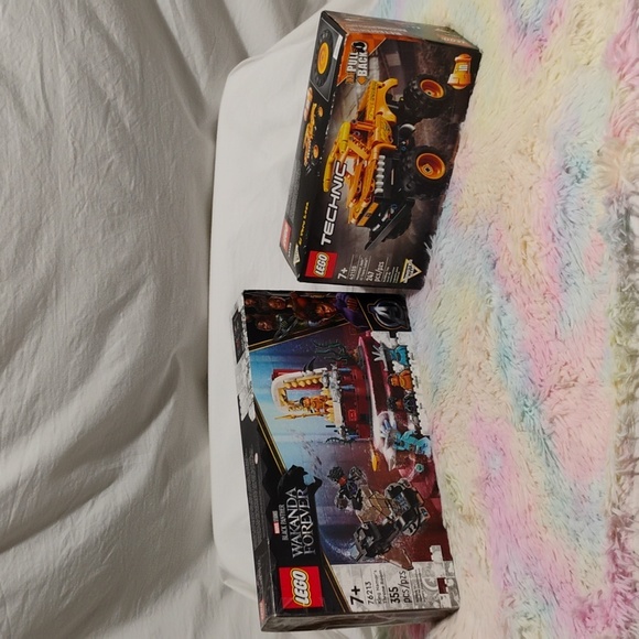 New Lego Monster Jam El Toro Logo & Open Wakanda Forever Lego Bundle